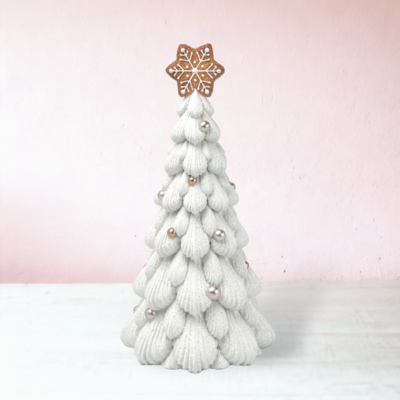10&quot; Gingerbread Cream Tree Small Christmas Decor