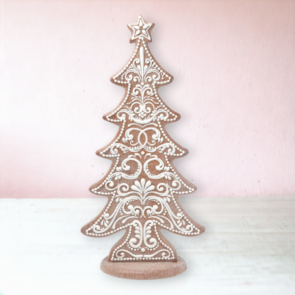 24&quot; Gingerbread Cookie Shape Tree Christmas Decor *SHIPS WITHIN 15 DAYS*