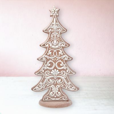 24&quot; Gingerbread Cookie Shape Tree Christmas Decor *SHIPS WITHIN 15 DAYS*