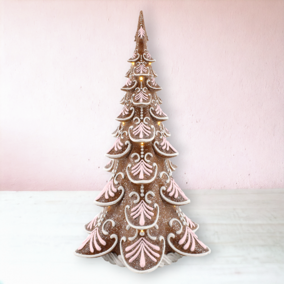 18&quot; Gingerbread Tiered Tree Christmas Decor *SHIPS WITHIN 15 DAYS*