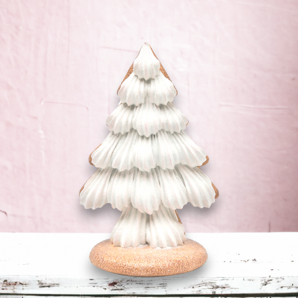 8&quot; Gingerbread Tree With Icing Christmas Decor