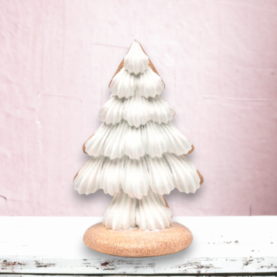8&quot; Gingerbread Tree With Icing Christmas Decor