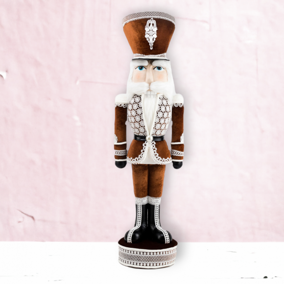 40&quot; Gingerbread Lace Nutcracker Christmas Decor *SHIPS WITHIN 15 DAYS*