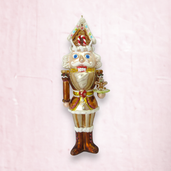 Gingerbread Nutcracker Ornaments Set Of 2 Christmas Decor *SHIPS WITHIN 15 DAYS*