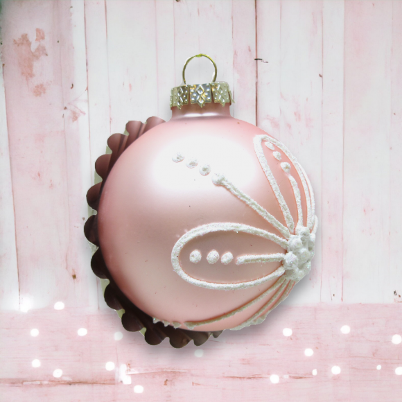 Pink Bon Bon Ornaments Set Of 2 Christmas Decor *SHIPS WITHIN 15 DAYS*