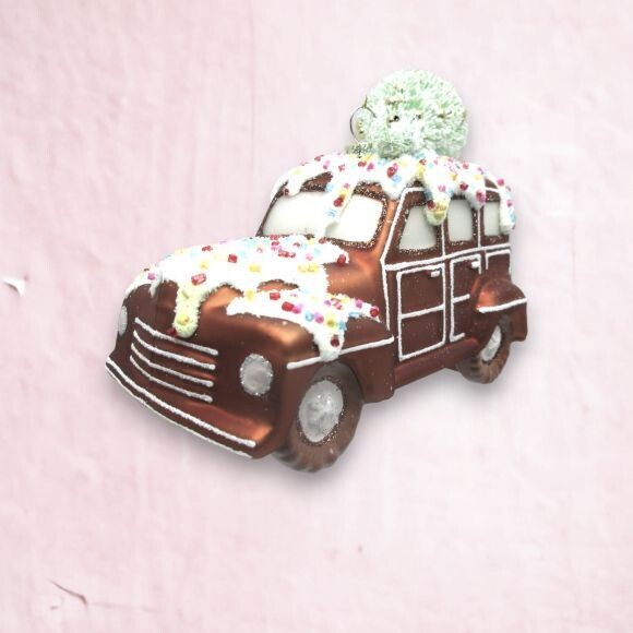 Gingerbread Car Ornament Christmas Decor *SHIPS WITHIN 10 DAYS* NEW 2024