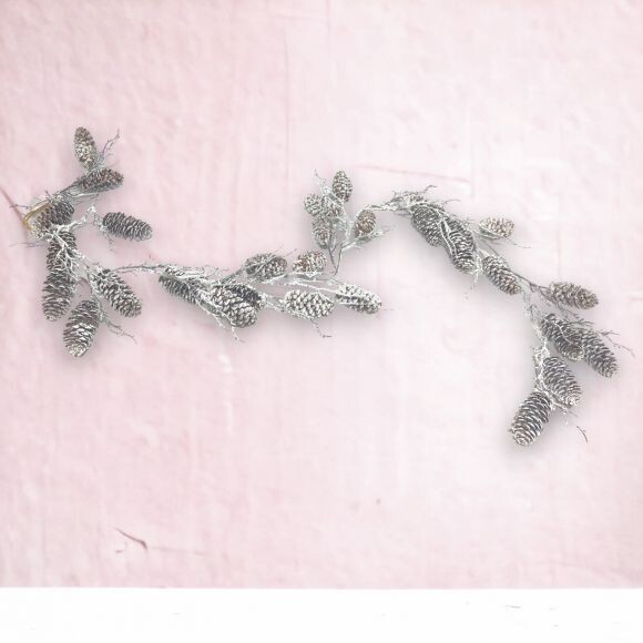 60&quot; Snowy Pinecone Garland  Christmas Decor *SHIPS WITHIN 10 DAYS* NEW 2024