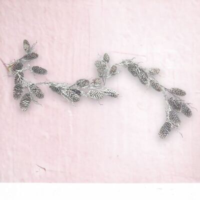 60&quot; Snowy Pinecone Garland  Christmas Decor *SHIPS WITHIN 10 DAYS* NEW 2024