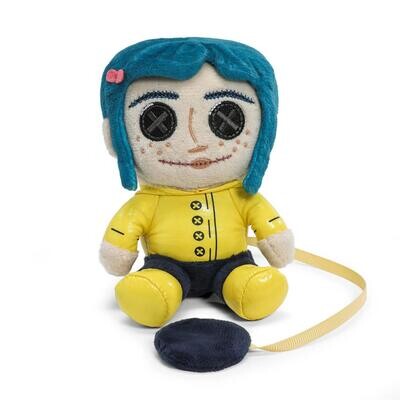 Coraline Button Eye 4.5&quot;  Shoulder Buddy Phunny Plush By: Kidrobot