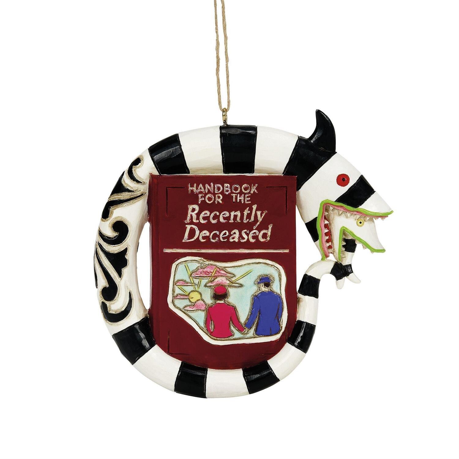 Sand Worm &amp; Book Ornament By: Beetlejuice Jim Shore *SHIPS WITHIN 15 DAYS* NEW 2024
