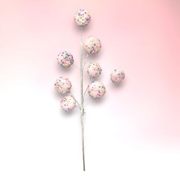 19.5in Pink Macaron Pick Set Of 4 Christmas Decor *SHIPS WITHIN 10 DAYS*