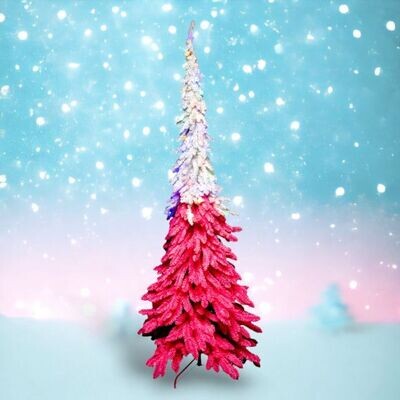 7.5ft Pink Whimsy Tree With LED Christmas Decor *SHIPS WITHIN 10 DAYS* NEW 2024