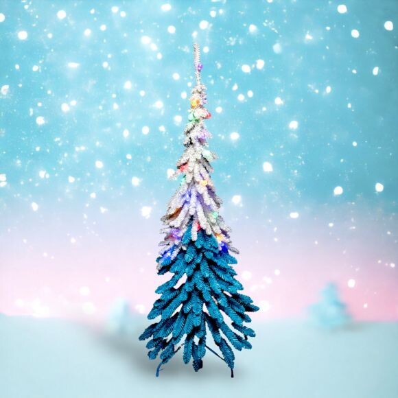 5ft Blue Whimsy Tree With LED Christmas Decor *SHIPS WITHIN 10 DAYS* NEW 2024