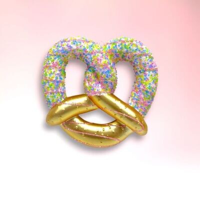 Candy Pretzel With Sprinkles Ornaments Set Of 4 Christmas Decor *SHIPS WITHIN 10 DAYS* NEW 2025