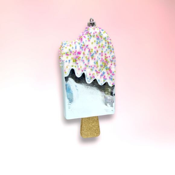 Blue Ice Cream Bar Ornament Christmas Decor *SHIPS WITHIN 10 DAYS* NEW 2024