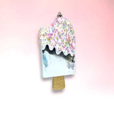 Blue Ice Cream Bar Ornament Christmas Decor *SHIPS WITHIN 10 DAYS* NEW 2024