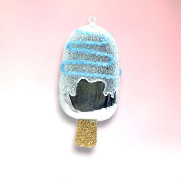 PRE-ORDER Blue Ice Cream Bar Ornament Christmas Decor *SHIPS 8/2024*