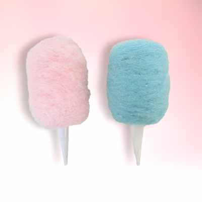 Set of 2 Cotton Candy Ornaments Christmas Decor *SHIPS WITHIN 15 DAYS*