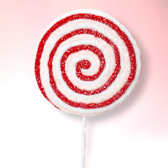15&quot; Lollipop Swirl Pick Set Of 3 Christmas Decor *SHIPS WITHIN 10 DAYS*