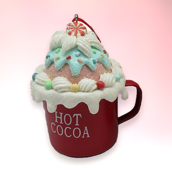 Hot Cocoa Ornament Christmas Decor *SHIPS WITHIN 15 DAYS*
