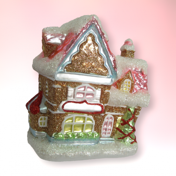 Candy Gingerbread House Ornaments Set Of 2 Christmas Decor *SHIPS WITHIN 10 DAYS*