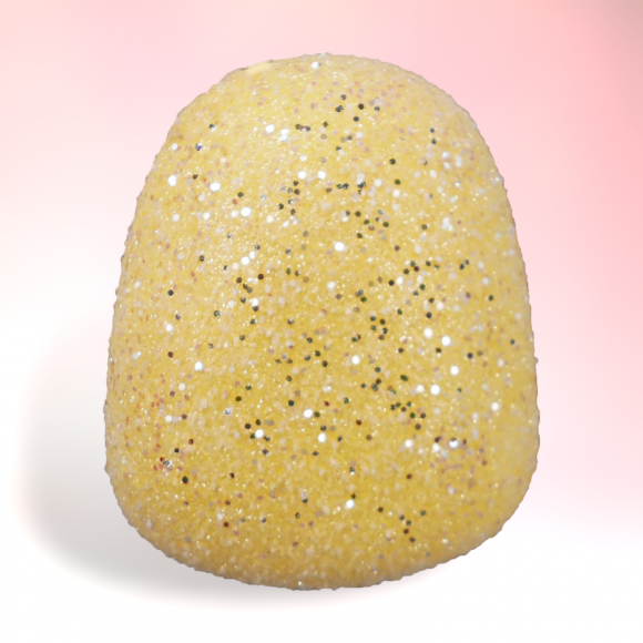 9&quot; Foam Yellow Gumdrop Christmas Decor *SHIPS WITHIN 15 DAYS*
