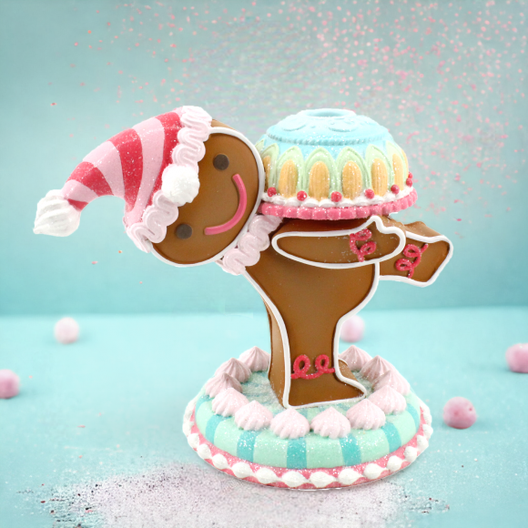 Gingerbread Candle Holder Christmas Decor *SHIPS WITHIN 15 DAYS*