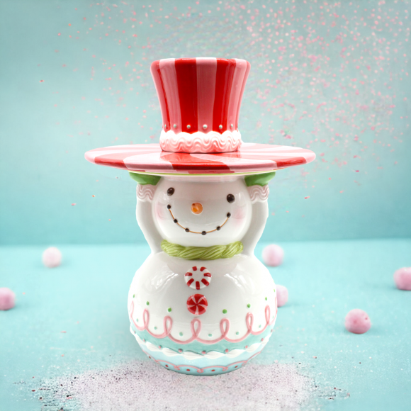 Candy Snowman Server Christmas Decor *SHIPS WITHIN 15 DAYS*