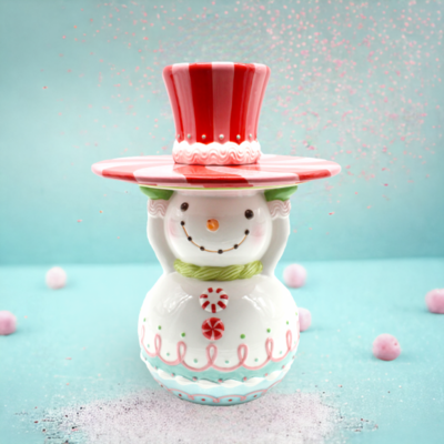 Candy Snowman Server Christmas Decor *SHIPS WITHIN 15 DAYS*