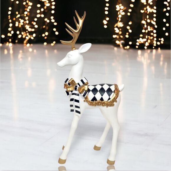 19&quot; Deco Deer Standing Christmas Decor *SHIPS WITHIN 10 DAYS* NEW 2024