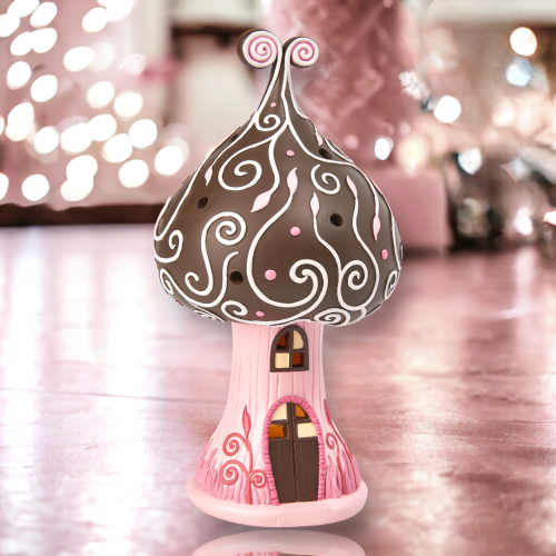9in LED Brown Candy House Christmas Decor *SHIPS WITHIN 10 DAYS* NEW 2024