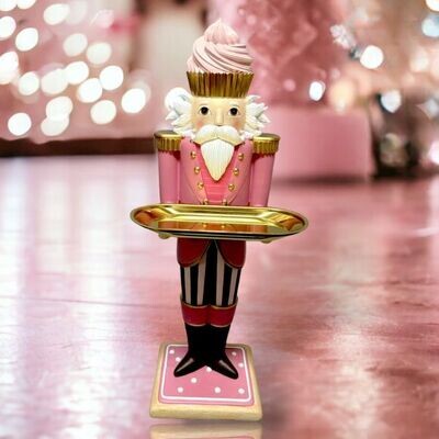 23.5&quot; Candy Town Nutcracker with Tray Christmas Decor *SHIPS WITHIN 10 DAYS* NEW 2024