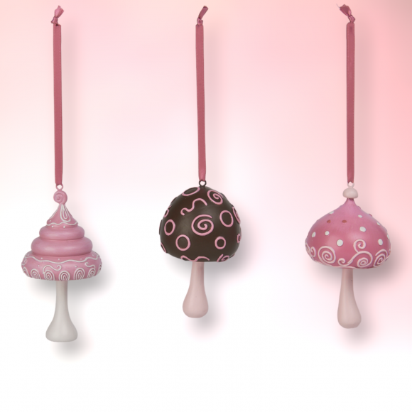 Set of 3 Candy Tree Ornaments Christmas Decor *SHIPS WITHIN 10 DAYS* NEW 2024