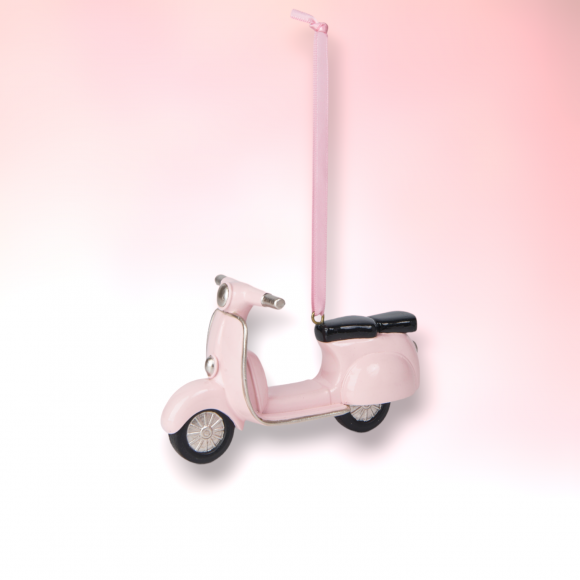 Pink Scooter Ornament Christmas Decor NEW 2024