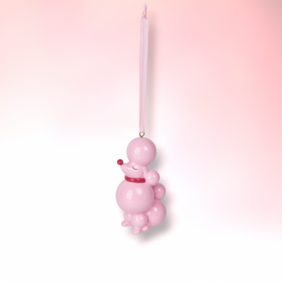 Light Pink Poodle Ornament Christmas Decor *SHIPS 8/2024*