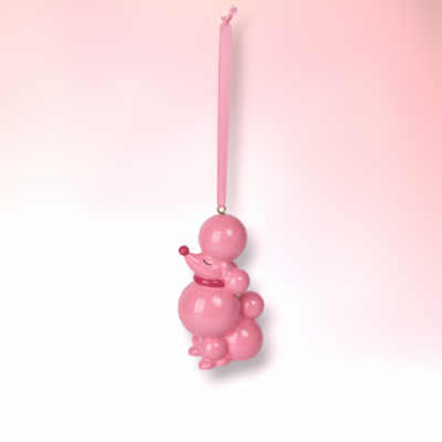 PRE-ORDER Bright Pink Poodle Ornament Christmas Decor *SHIPS 8/2024*
