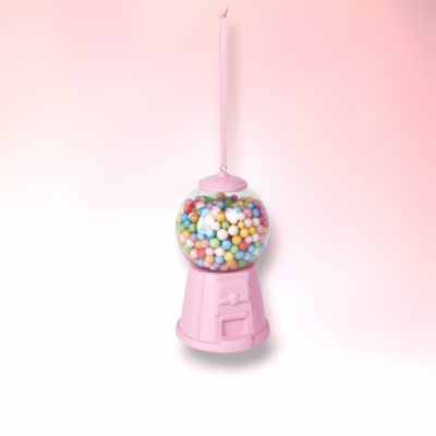 Pink Bubblegum Machine Ornament Christmas Decor *SHIPS WITHIN 10 DAYS* NEW 2024