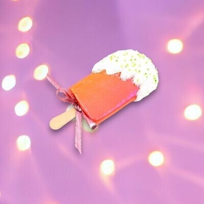 6&quot; Foam Orange Ice Cream Bar Ornaments Christmas Decor *SHIPS WITHIN 10 DAYS* NEW 2024