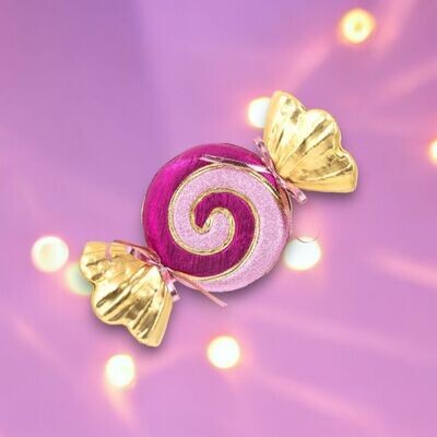 14&quot; Foam Purple Swirl Candy Wrapper Christmas Decor *SHIPS WITHIN 10 DAYS* NEW 2024