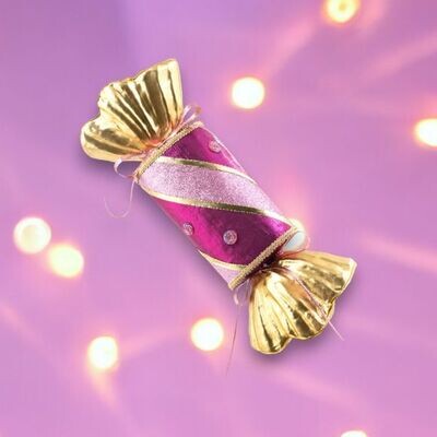 14&quot; Purple Long Candy Wrapper Ornaments Christmas Decor *SHIPS WITHIN 10 DAYS* NEW 2024