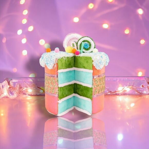 9&quot; Foam Citrus Orange Cake Christmas Decor *SHIPS WITHIN 10 DAYS* NEW 2024