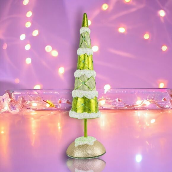 38&quot; Foam Citrus Green Tree Cone Christmas Decor *SHIPS WITHIN 10 DAYS* NEW 2024