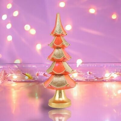 31.5&quot; Foam Orange Tiered Tree Christmas Decor *SHIPS WITHIN 10 DAYS* NEW 2024