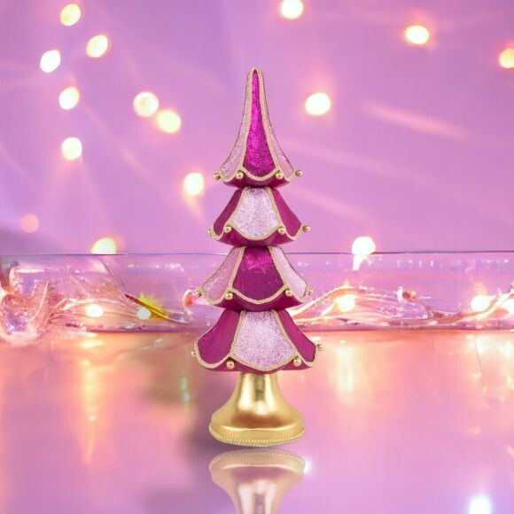 20&quot; Foam Purple Tiered Tree Christmas Decor *SHIPS WITHIN 10 DAYS* NEW 2024