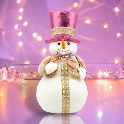 25&quot; Foam Snowman with Purple Hat Christmas Decor *SHIPS WITHIN 10 DAYS* NEW 2024