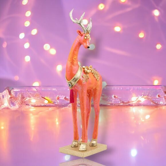 24in Orange Wonderland Deer Christmas Decor *SHIPS WITHIN 10 DAYS* NEW 2024