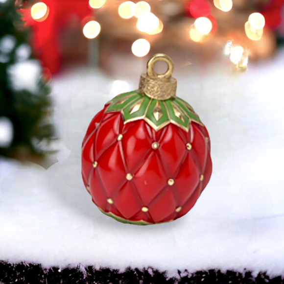 9&quot; Red LED Bauble Ornament Christmas Decor *SHIPS WITHIN 15 DAYS*