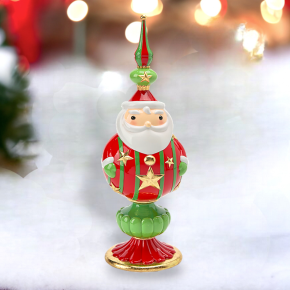 13&quot; Santa Finial Christmas Decor *SHIPS WITHIN 15 DAYS*