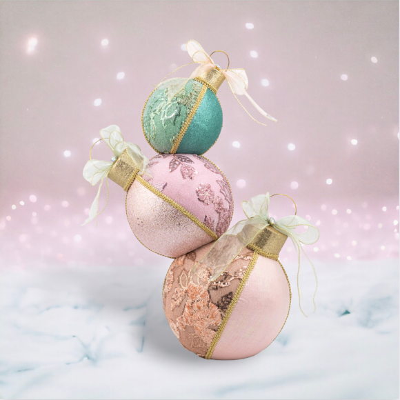 23&quot; Foam Wonderland Stacked Baubles Ornaments Christmas Decor *SHIPS WITHIN 10 DAYS* NEW 2024