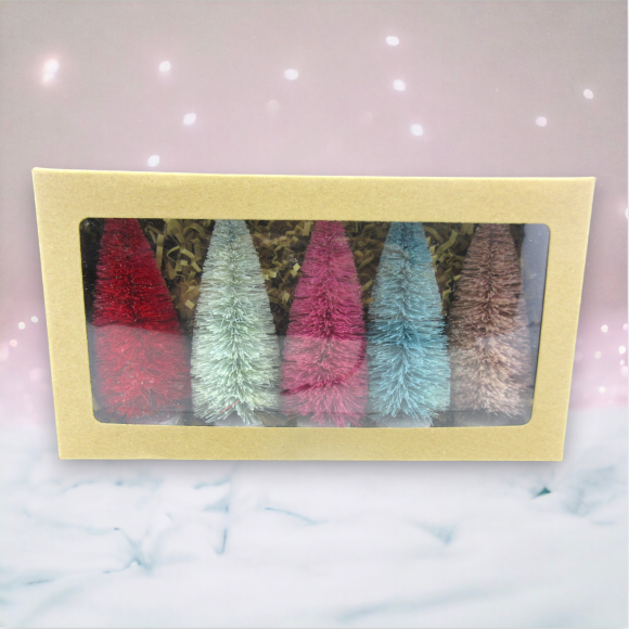 Box Set of Sisal Trees Christmas Decor *SHIPS WITHIN 10 DAYS* NEW 2024